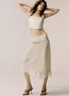 Mango Top Style Corset Jacquard In Neutral