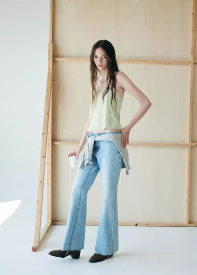 Mango Top Tina In Vert Menthe