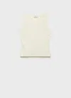 Mango Top With Detail Studs Off White
