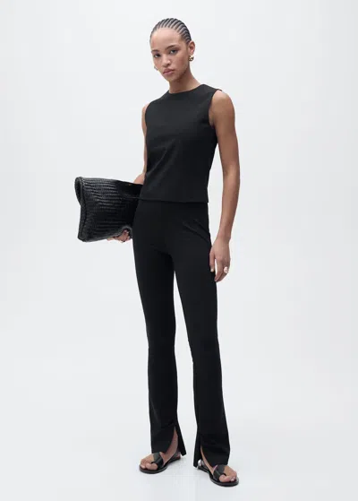 Mango Top With Wide Straps Black