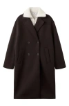 Mango Trench Coat With Bib In Brown