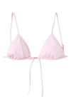 Mango Triangle Bikini Top In Pink