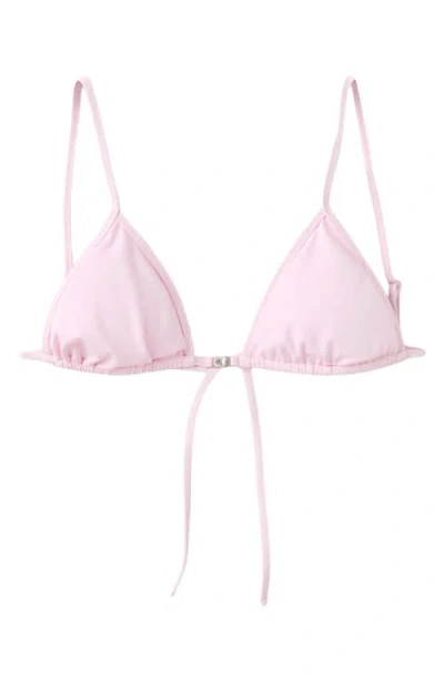 Mango Triangle Bikini Top In Pink