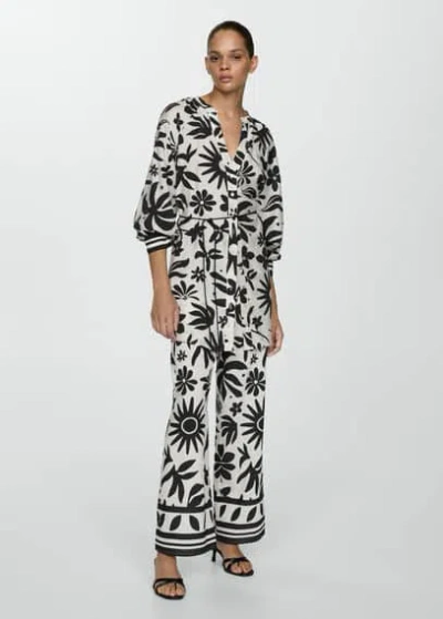 Mango Trousers Black