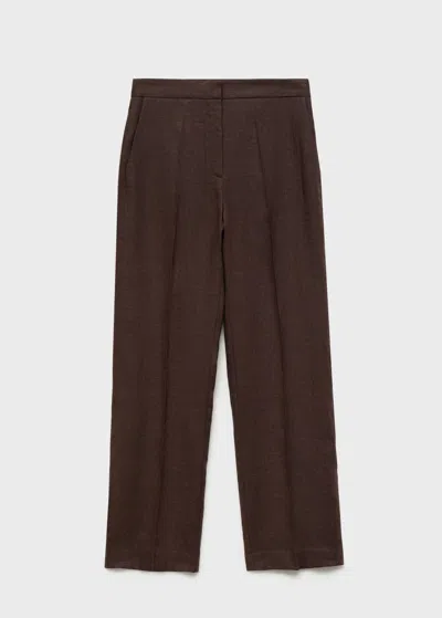 Mango Trousers Brown