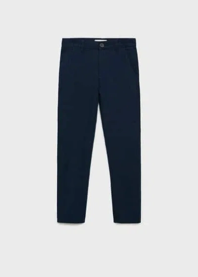 Mango Kids' Trousers Dark Navy