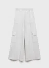 Mango Kids' Trousers Light Heather Grey In Gray