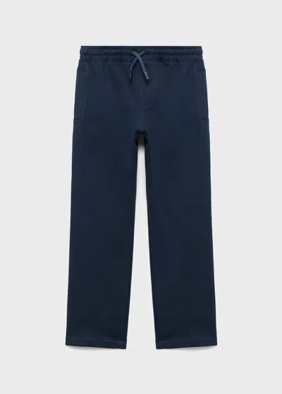 Mango Kids' Trousers In Blue