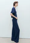 Mango Trousers Night Blue In Night Blue