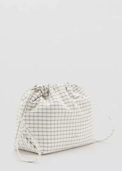 Mango Trousse À Carreaux En Mélange De Coton In Multi