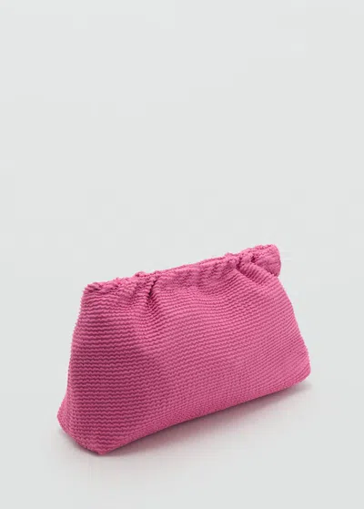 Mango Lunettes De Soleil Monture Carrée Fuchsia - Femme - Taille Unique -