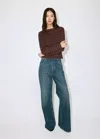 Mango T-shirt Coton À Rayures In Brown