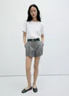 Mango T-shirt Coton Col Rond In Blanc