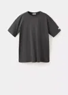 Mango T-shirt Coton Manches Courtes In Gray