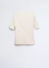 Mango T-shirt Devon In Écru