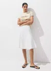 Mango T-shirt En Coton Imprimé In White