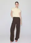 Mango T-shirt Maille Manches Courtes In Jaune Pastel