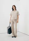 Mango T-shirt Picom In Écru