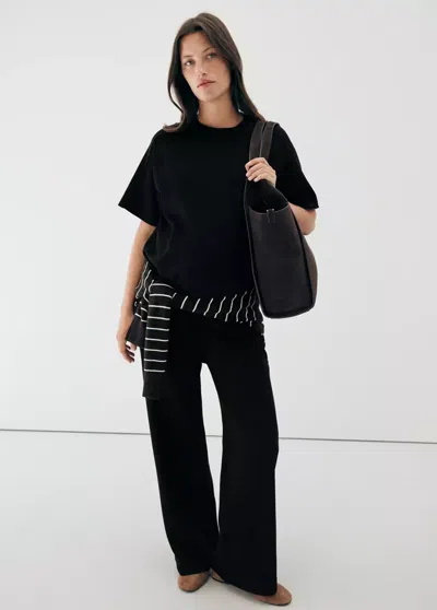 Mango T-shirt Picom In Noir