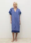 Mango Tunic Lyocell Stripe Two-tone Woven Blue