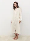 Mango Tunique Coton Boutons Ivoire - Femme - M -  In White