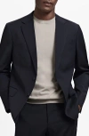 Mango Superslim Fit Stretch Sport Coat In Black