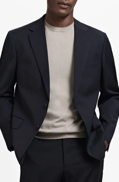 Mango Turin Solid Wool Sport Coat