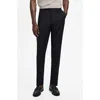 Mango Turin Virgin Slim Fit Wool Pants In Black