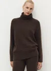 Mango Pull-over Maille Col Montant Chocolat - Femme - L -  In Brown