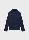 Mango Kids' Turtleneck Knit Sweater Dark Navy In Blue