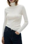 Mango Turtleneck Sweater In Ecru