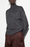 Mango Turtleneck Sweater In Gray