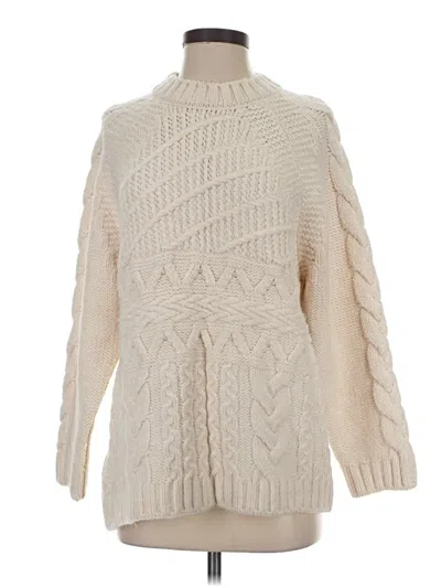 Pre-owned Mango Turtleneck Sweater In Ivory