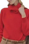 Mango Turtleneck Sweater In Red