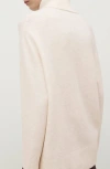 Mango Turtleneck Sweater In White