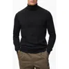 Mango Turtleneck Wool Sweater In Black