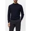 Mango Turtleneck Wool Sweater In Blue