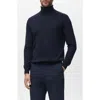 Mango Turtleneck Wool Sweater In Blue