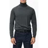 Mango Turtleneck Wool Sweater In Gray