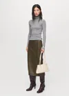 Mango Turtleneck Wool Sweater Light Heather Grey In Gray