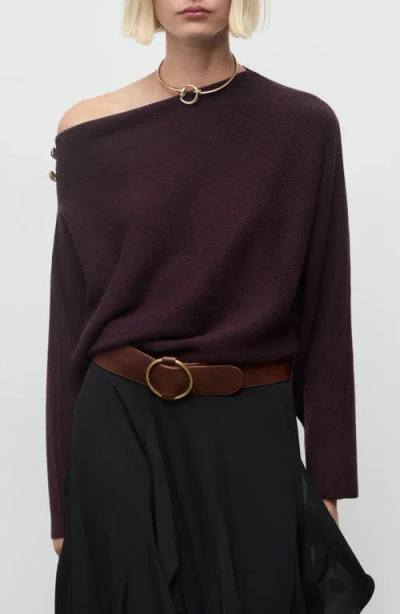 Mango Twister Sweater In Brown