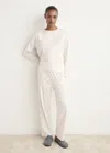 Mango Two-piece Plain Cotton Pyjamas Vanilla In Neutral