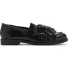 Mango Two Tassel Loafer In Black