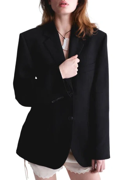 MANGO MANGO TWO-BUTTON BLAZER