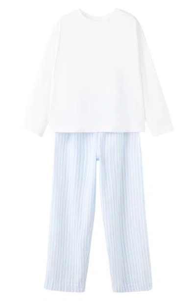 Mango Two-piece Stripe Cotton Pajamas In Multi