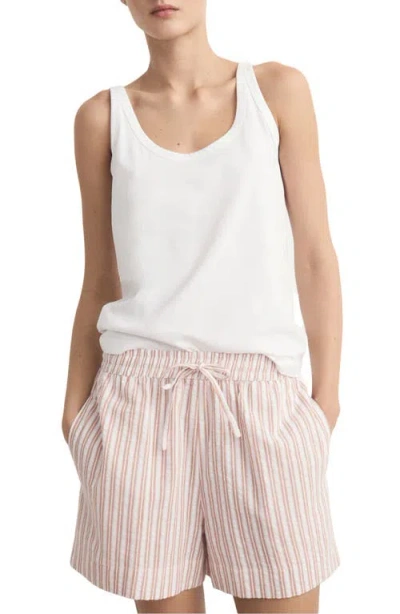 Mango Two-piece Stripe Short Pajamas In Brown