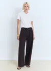 Mango V-neck Cotton T-shirt White