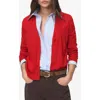 Mango V-neck Knitted Cardigan Dark Orange In Red