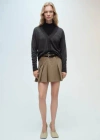 Mango V-neck Knitted Cardigan Dark Heather Grey