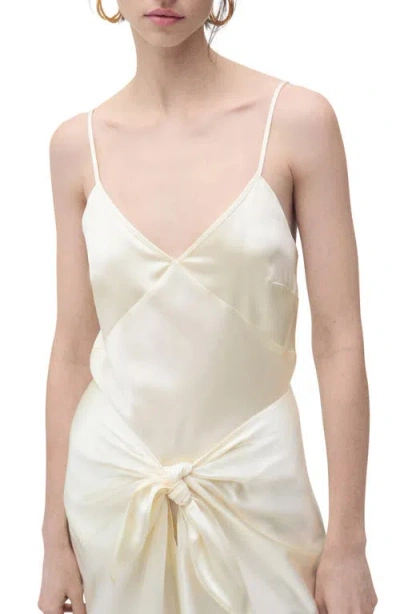 MANGO MANGO V-NECK SATIN CAMISOLE